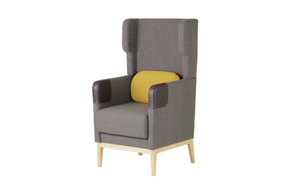 Isla armchair with extra high back